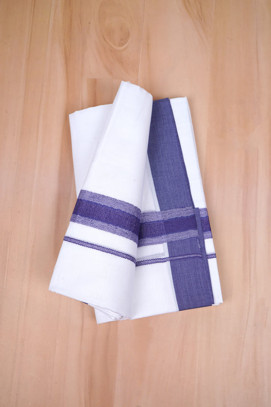 FCD-422 W/D DHOTI 3.80 MTR- Blue