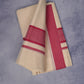 FCD-86C C/D DHOTI  4.00 MTR-Dark Pink