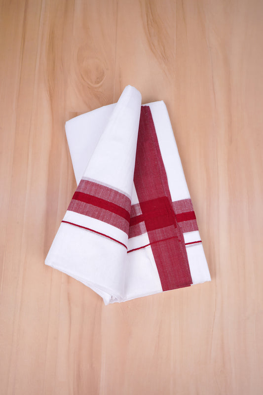 FCD-392 W/D DHOTI 3.80 MTR- Red