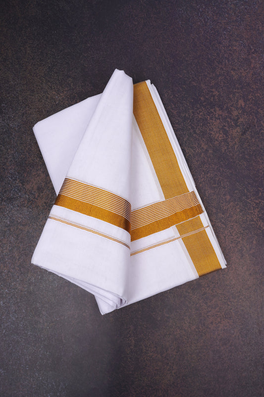 ZENITH GOLD 7 W/D DHOTI 4.00 MTR-Gold