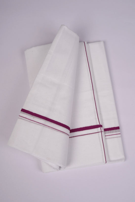 SD-03 W/D DHOTI  3.80 MTR-Dark Violet