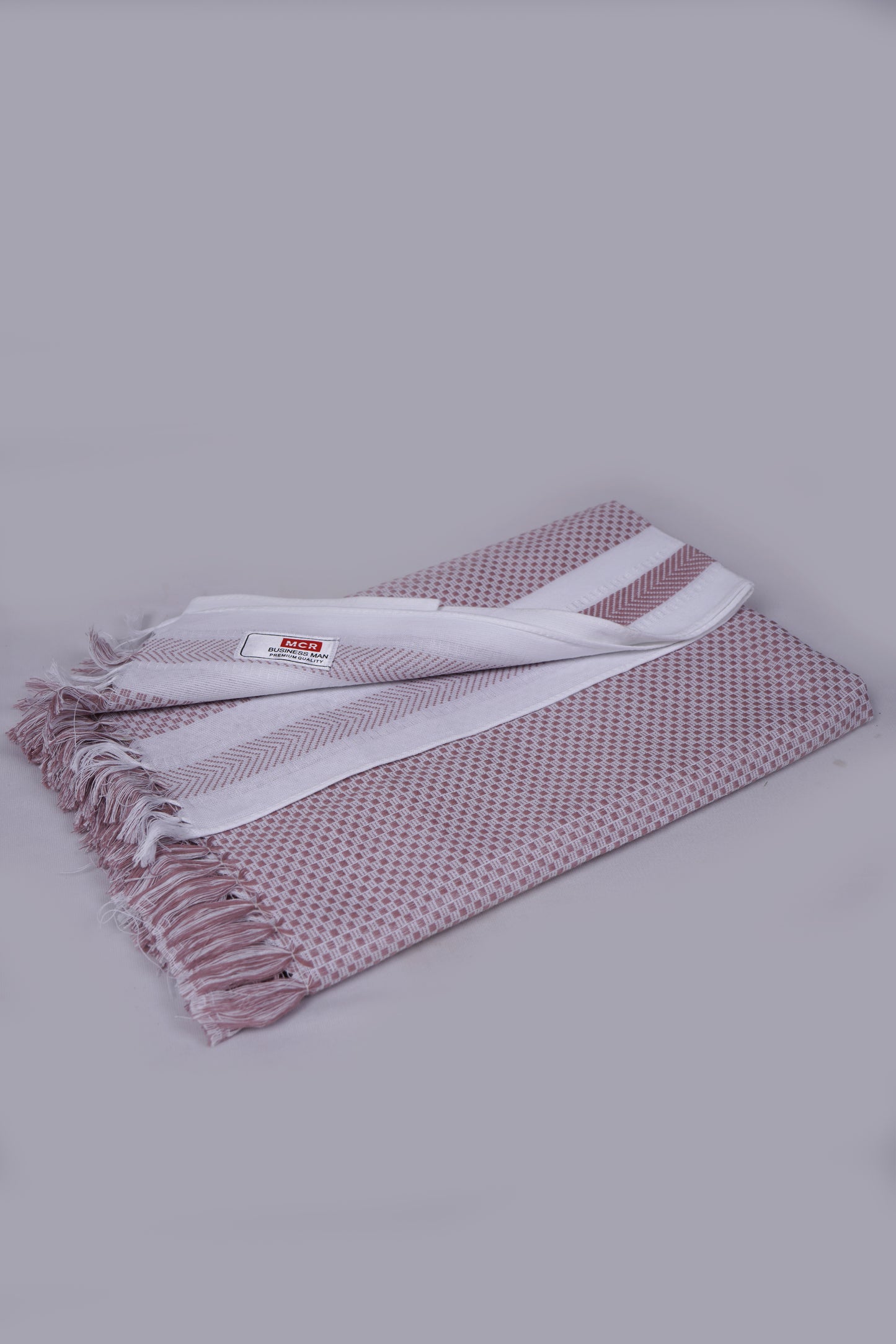 COLOUR MINICHECK COTTON - CBT-24 BATH TOWEL - 30X60 - LIGHT SHADOW PINK