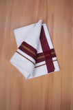 FCD-606 W/D DHOTI 3.80 MTR - Coffee Brown