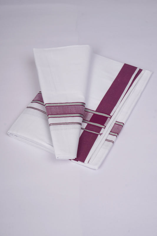 FS-105 W/S DHOTI  2.00 MTR - Dark Violet