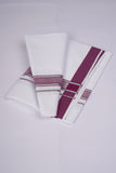 FS-105 W/S DHOTI  2.00 MTR - Dark Violet