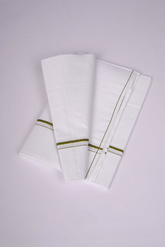 SS-16 W/S DHOTI  1.90 MTR - Dark Green