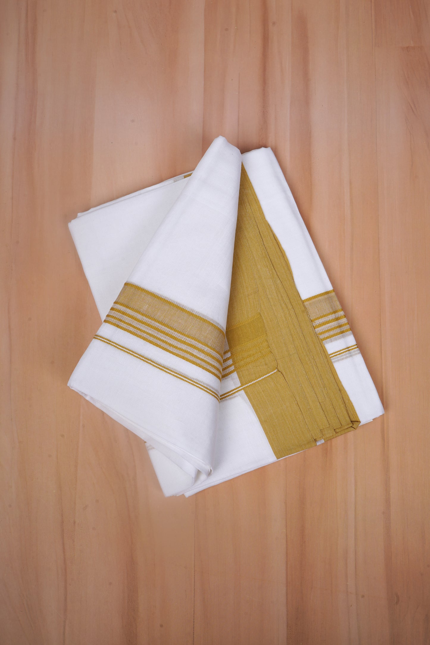FCD-580 W/D DHOTI 3.80 MTR - Gold Yellow