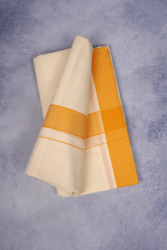 FCD-39C C/D DHOTI  4.00 MTR-golden Yellow