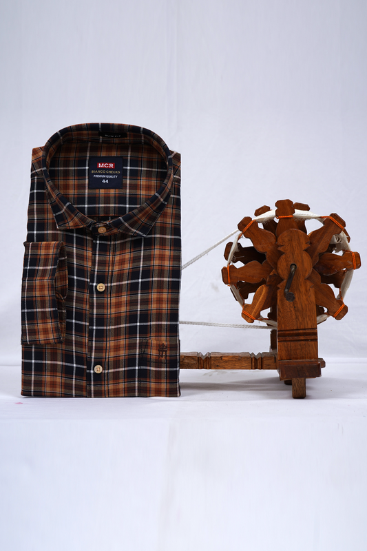 MCR BIANCO CHECKS 91007 Full Sleeve Formal Color Shirt For Men