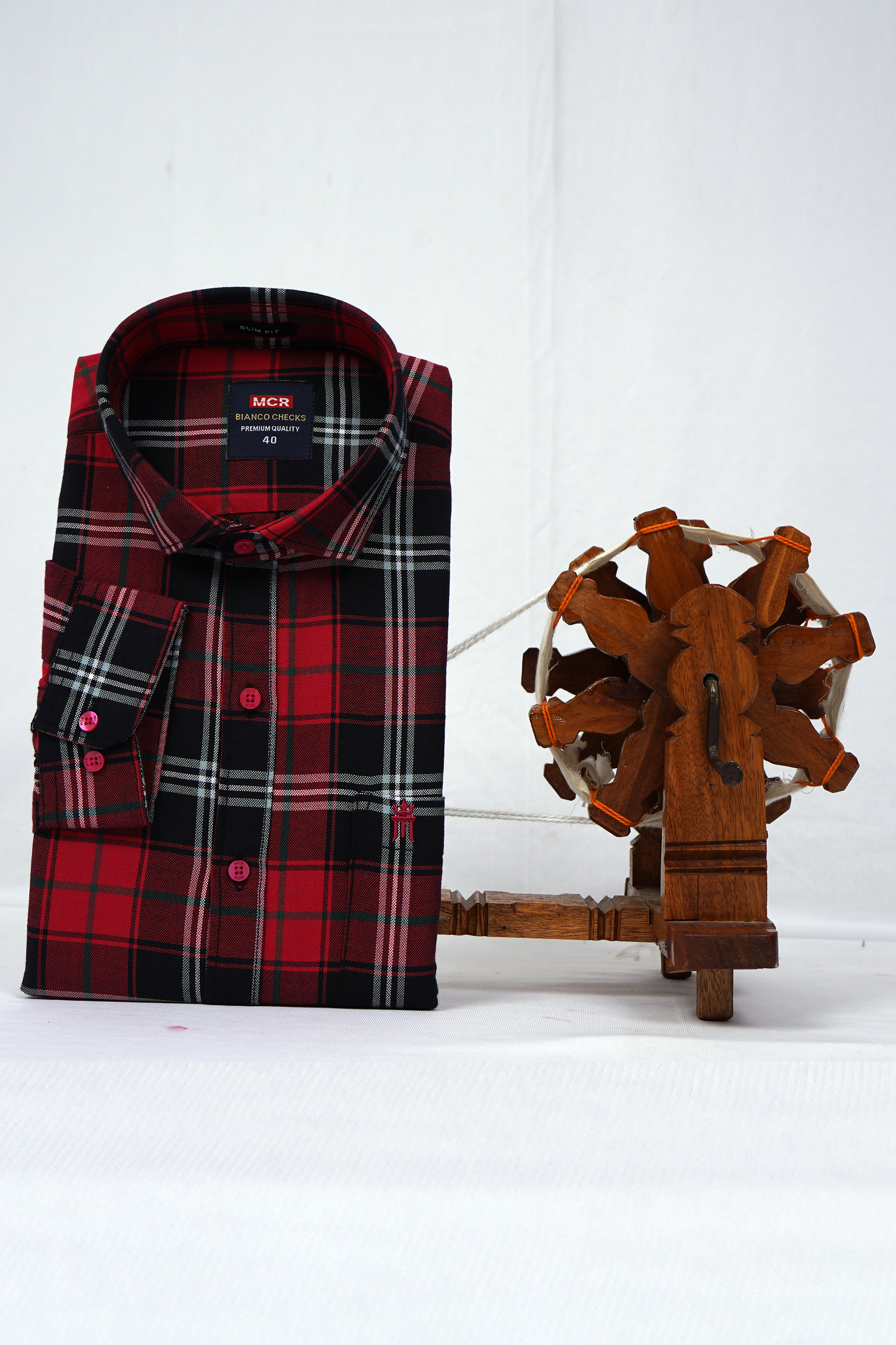 MCR BIANCO CHECKS 91016 Full Sleeve Formal Color Shirt For Men