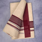 FCD-74C C/D DHOTI 4.00 MTR-Dark Maroon