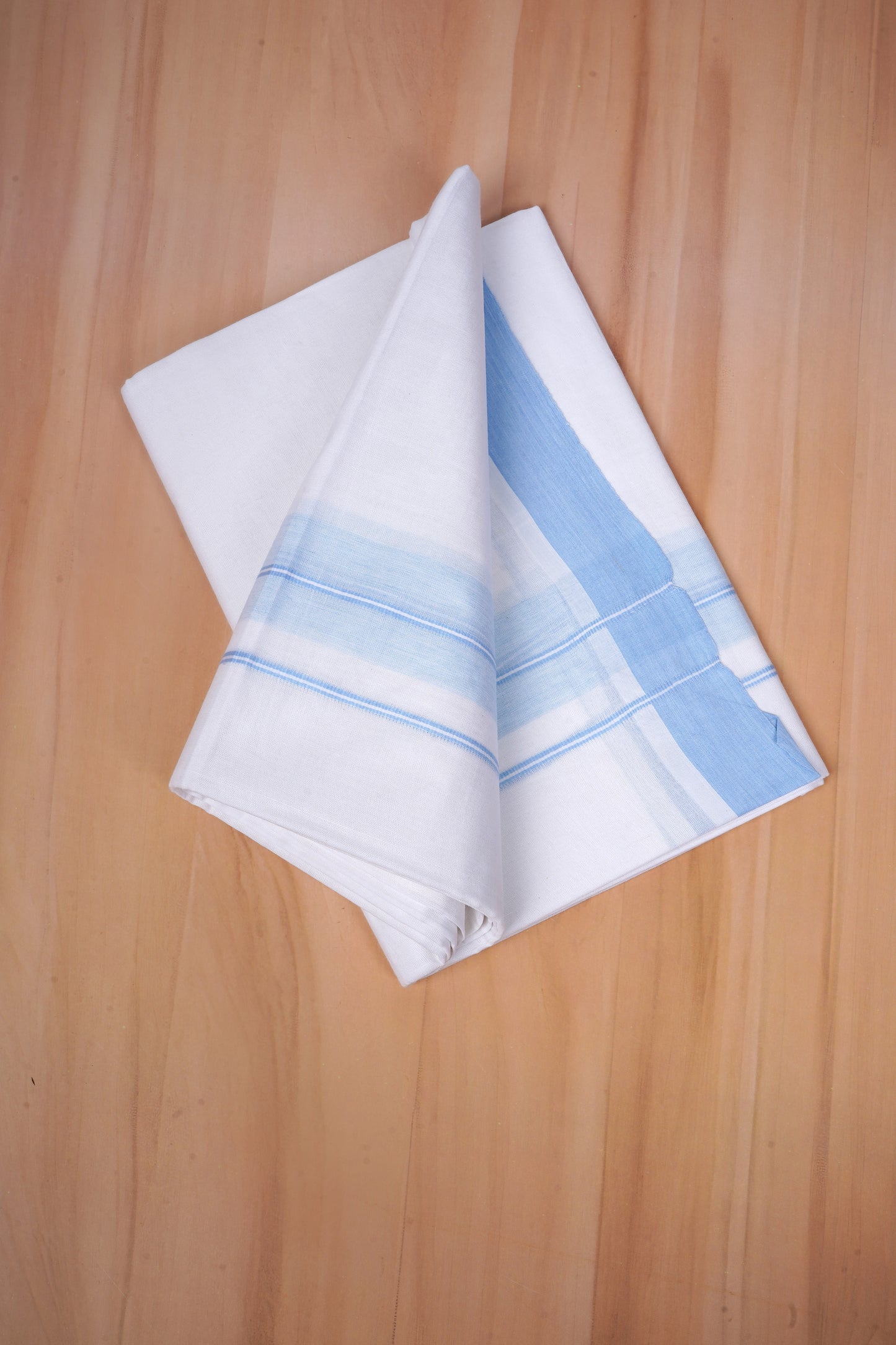 FCD-571 W/D DHOTI 3.80 MTR - Sky Blue