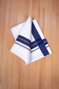 FCD-606 W/D DHOTI 3.80 MTR - Blue