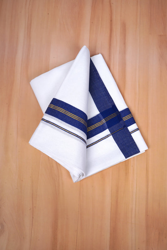 FCD-606 W/D DHOTI 3.80 MTR - Blue