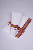 FS-103 W/S DHOTI 2.00 MTR - GOLD VIOLET
