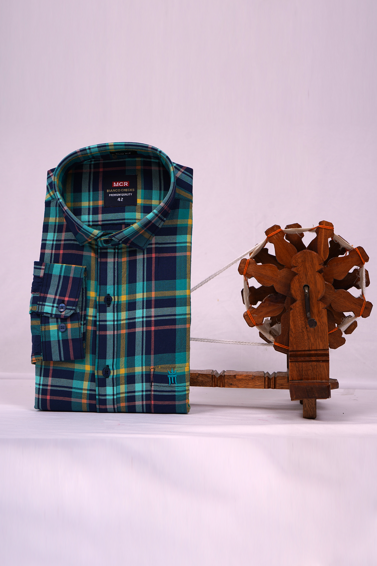 MCR BIANCO CHECKS 91002 Full Sleeve Formal Color Shirt For Men