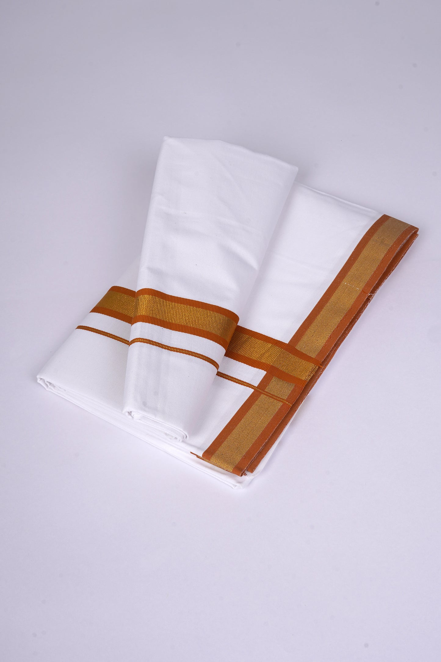 FS-103 W/S DHOTI 2.00 MTR - GOLD BROWN