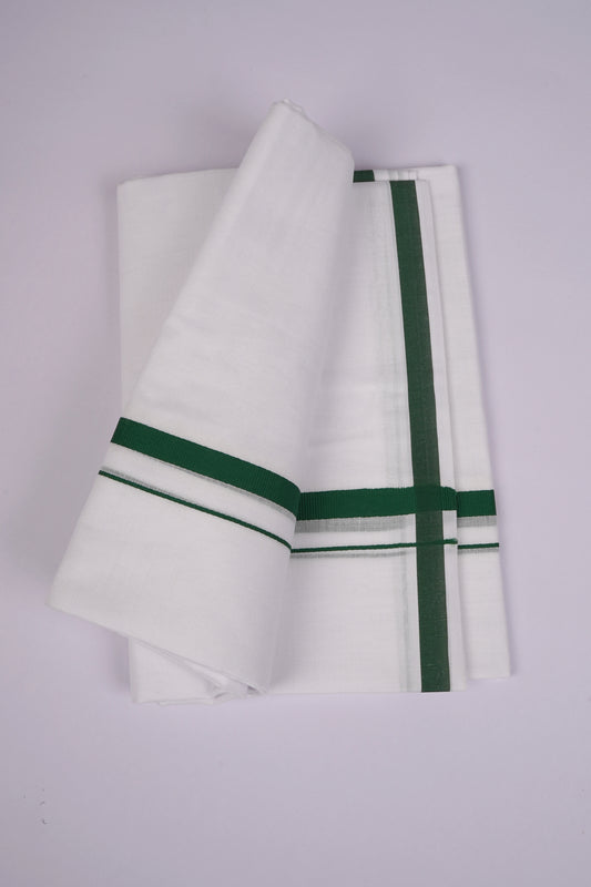 HD-32 W/D DHOTI  3.70 MTR-Dark Green