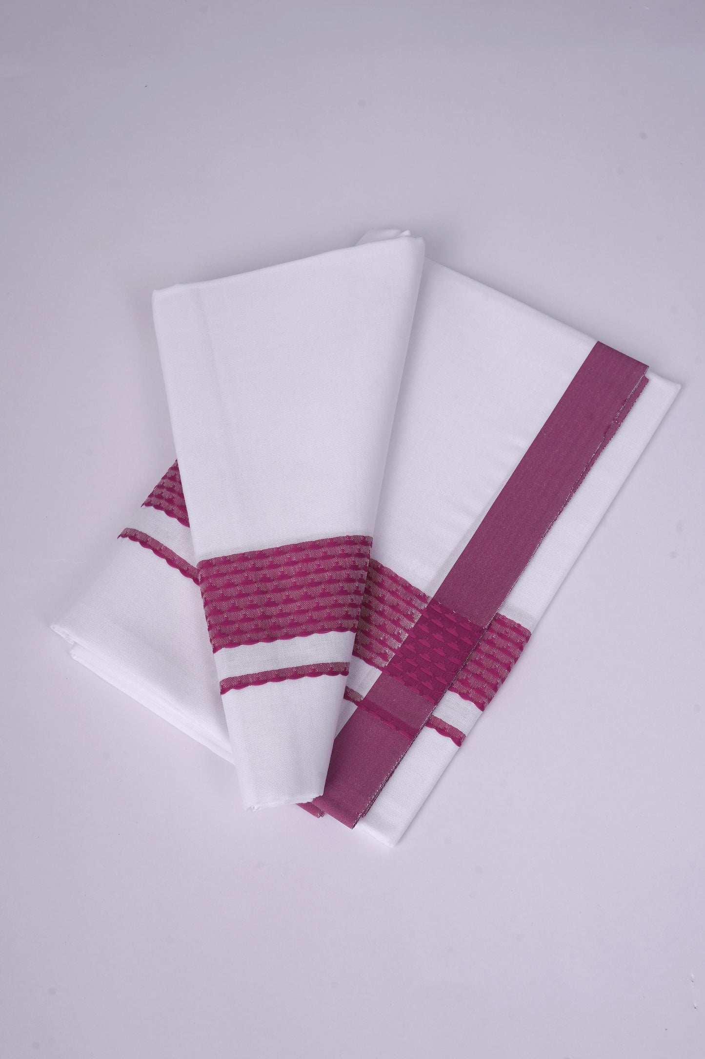 FS-136 W/S DHOTI  2.00 MTR - Dark Pink