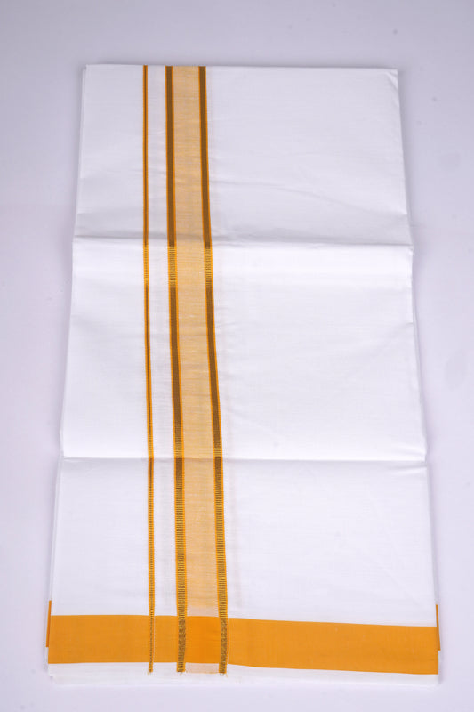 FS-106 W/S DHOTI 2.00 MTR - LIGHT YELLOW