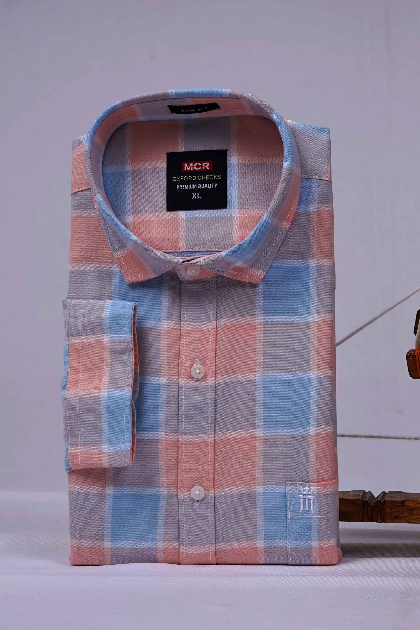 MCR OXFORD 89002 Full Sleeve Formal Color Shirt For Men