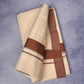 FCD-76C CREAM DOUBLE DHOTI  4.00 MTR - Brown