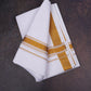 ZENITH GOLD 4 W/D DHOTI 4.00 MTR- Gold
