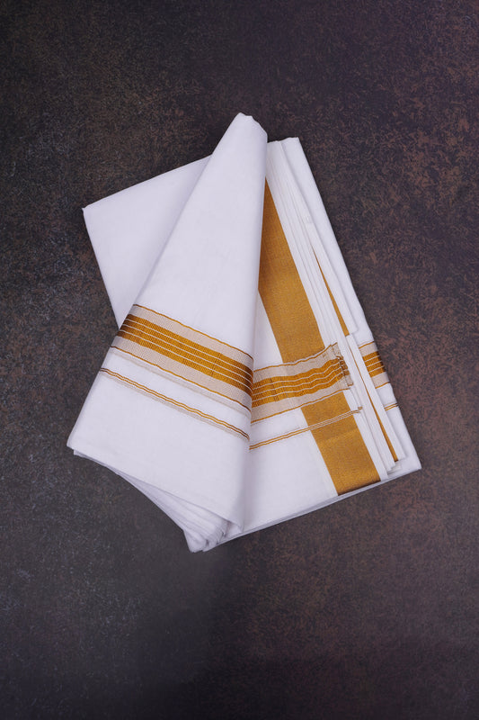 ZENITH GOLD 4 W/D DHOTI 4.00 MTR- Gold