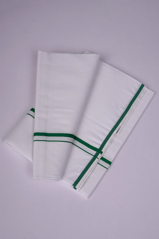 QS-04 W/S DHOTI  2.00 MTR - Dark Green