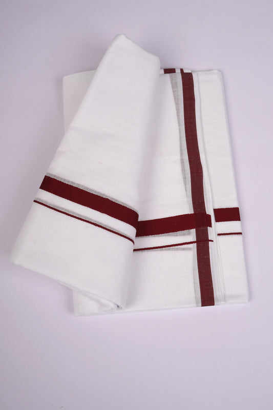 HD-32 W/D DHOTI 3.70 MTR-Maroon