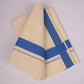 FD-08C CREAM DOUBLE DHOTI  3.80 MTR-Dark Blue