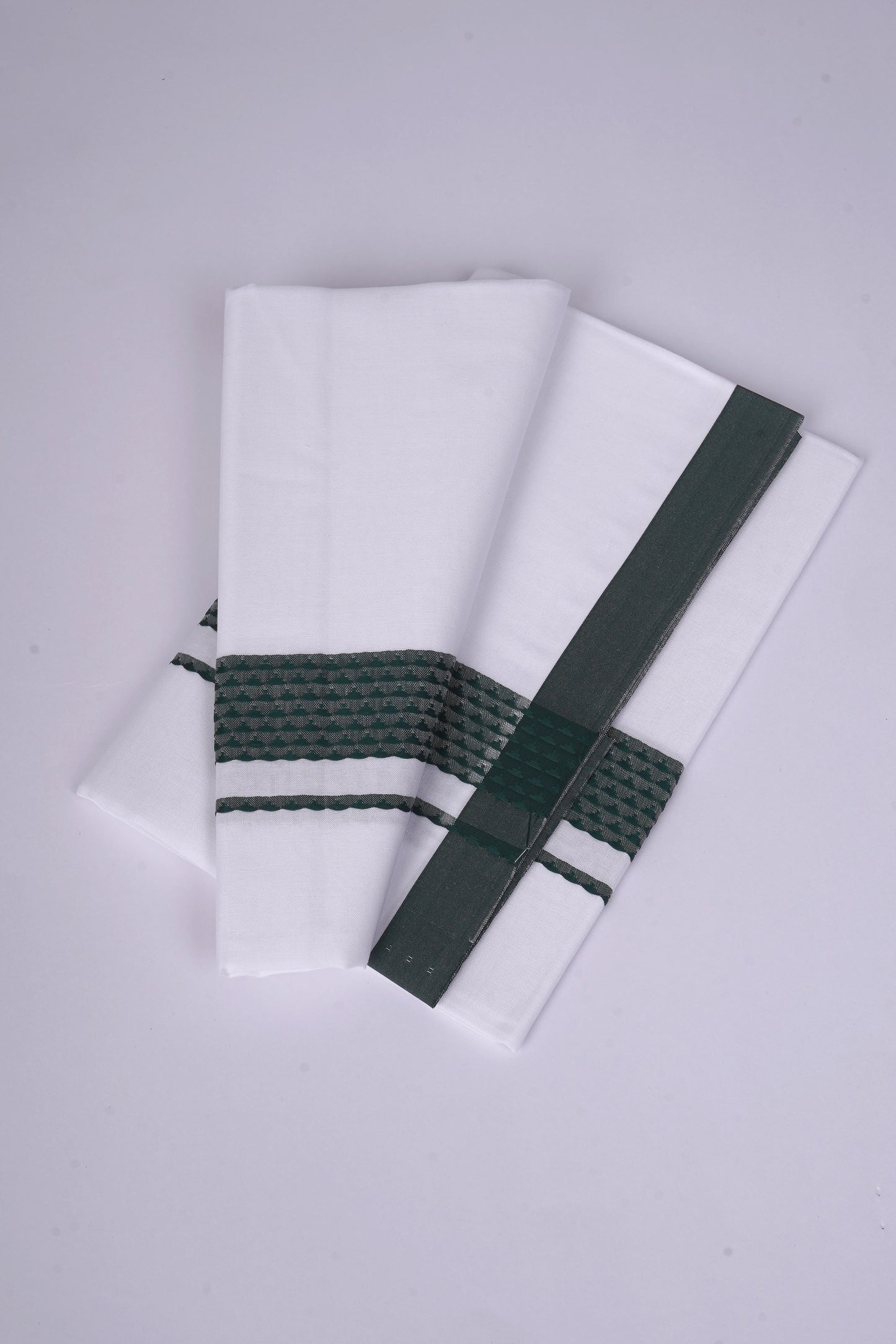 FS-136 W/S DHOTI  2.00 MTR - Dark Green