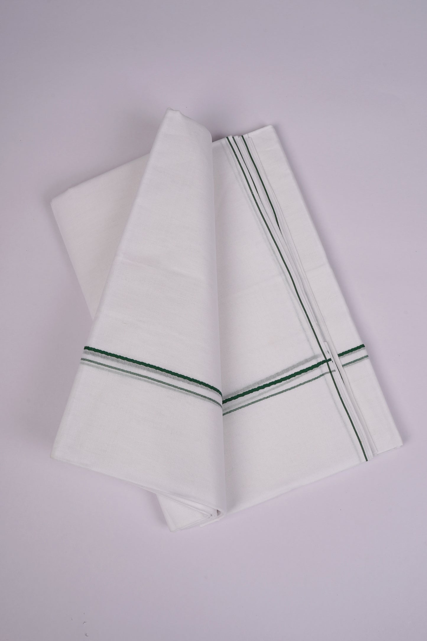 SD-16 W/D DHOTI  4.00 MTR-Dark Green