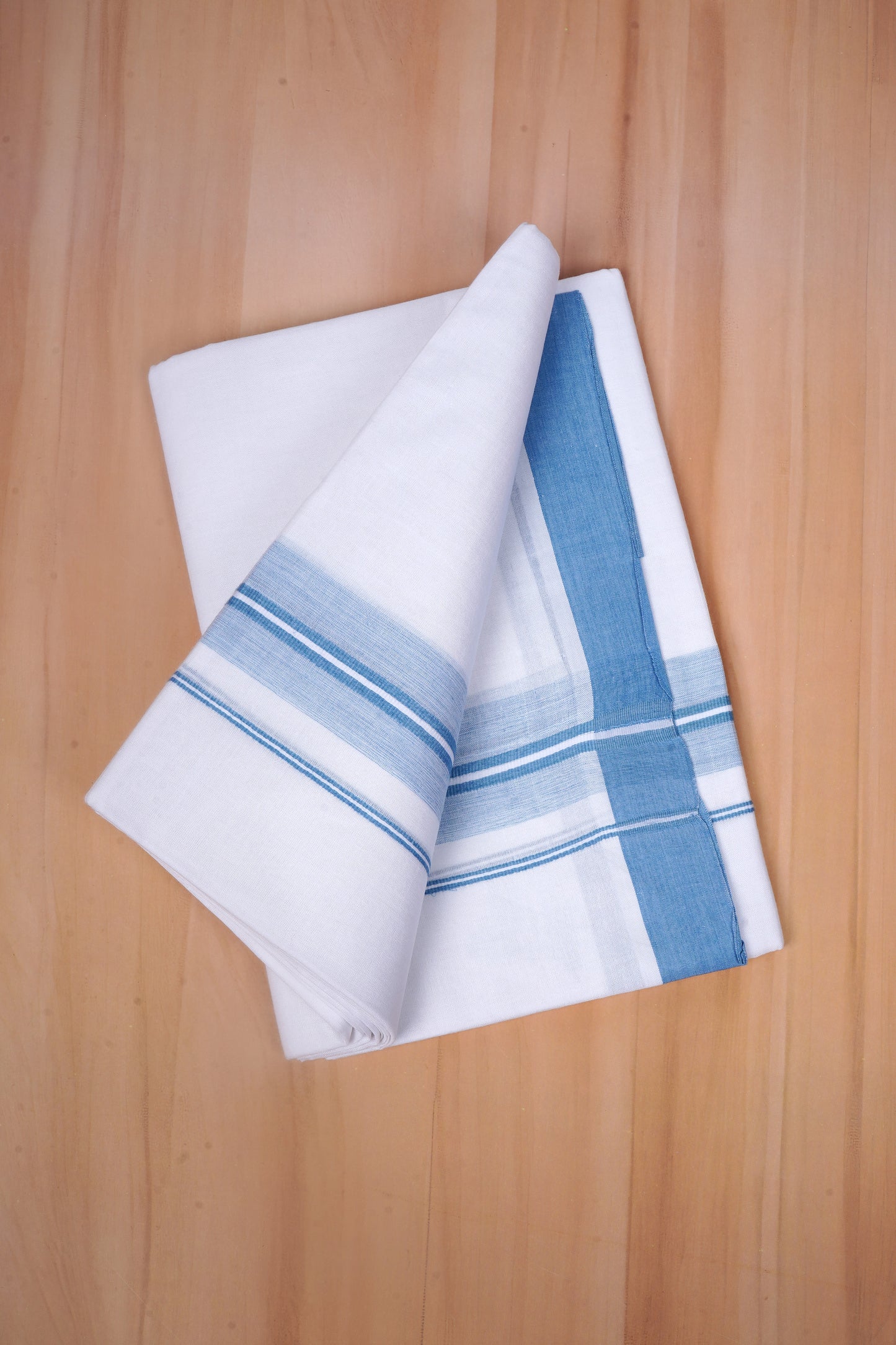 FCD-571 W/D DHOTI 3.80 MTR - Sky Blue