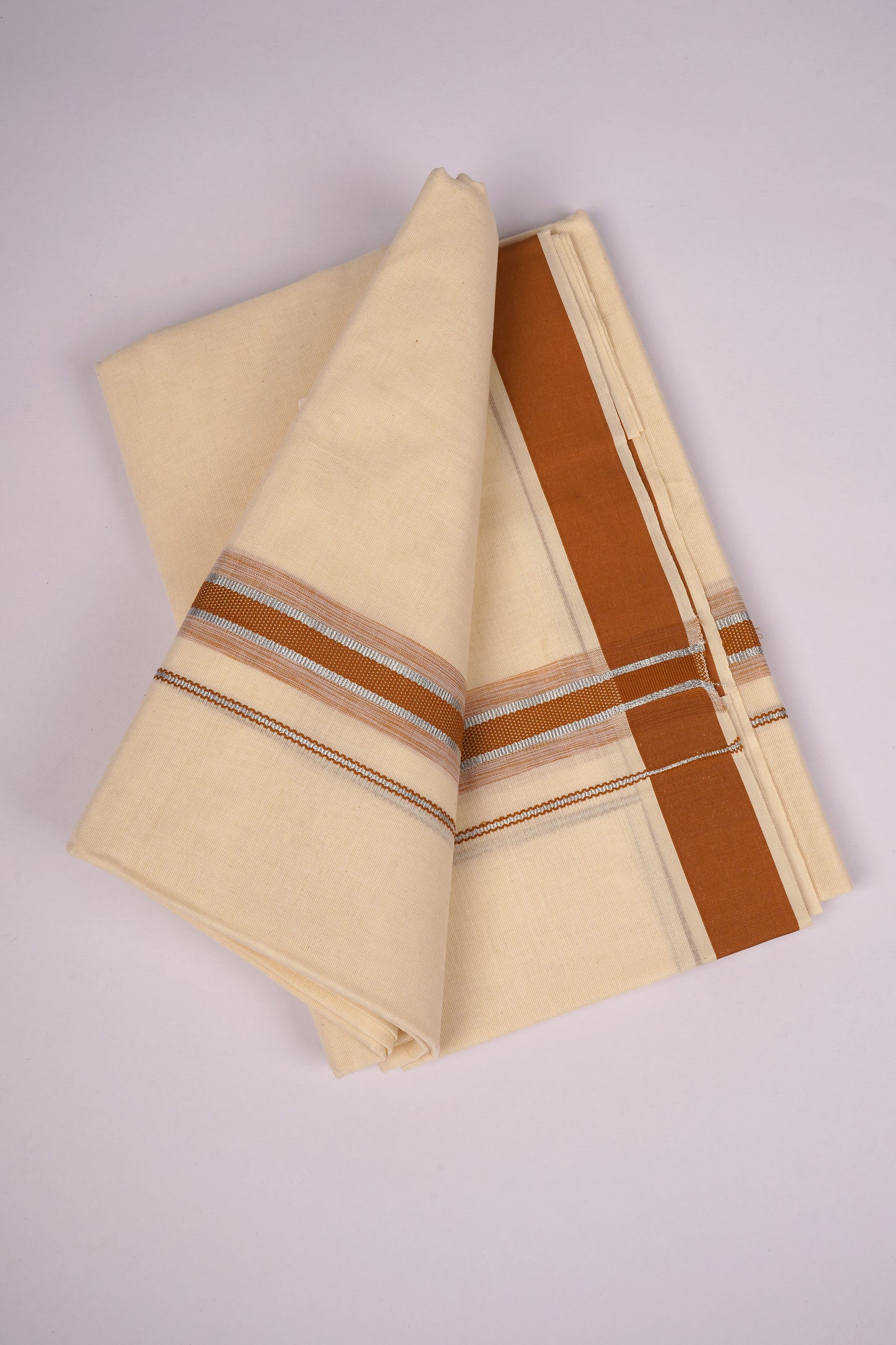 FD-187C C/D DHOTI  3.80 MTR-Light brown