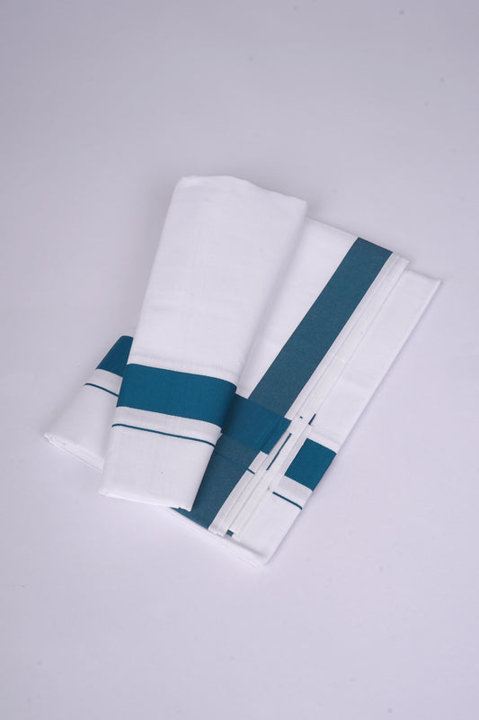 FS-98 W/S DHOTI 2.00 MTR - PEACOCK GREEN