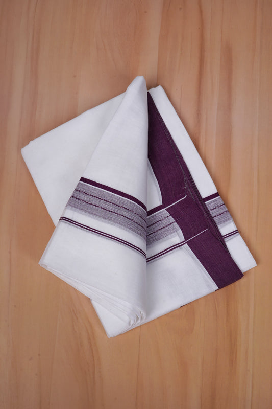 FCD-585 W/D DHOTI 3.80 MTR - Purple