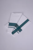 FS-136 W/S DHOTI  2.00 MTR - Dark Green