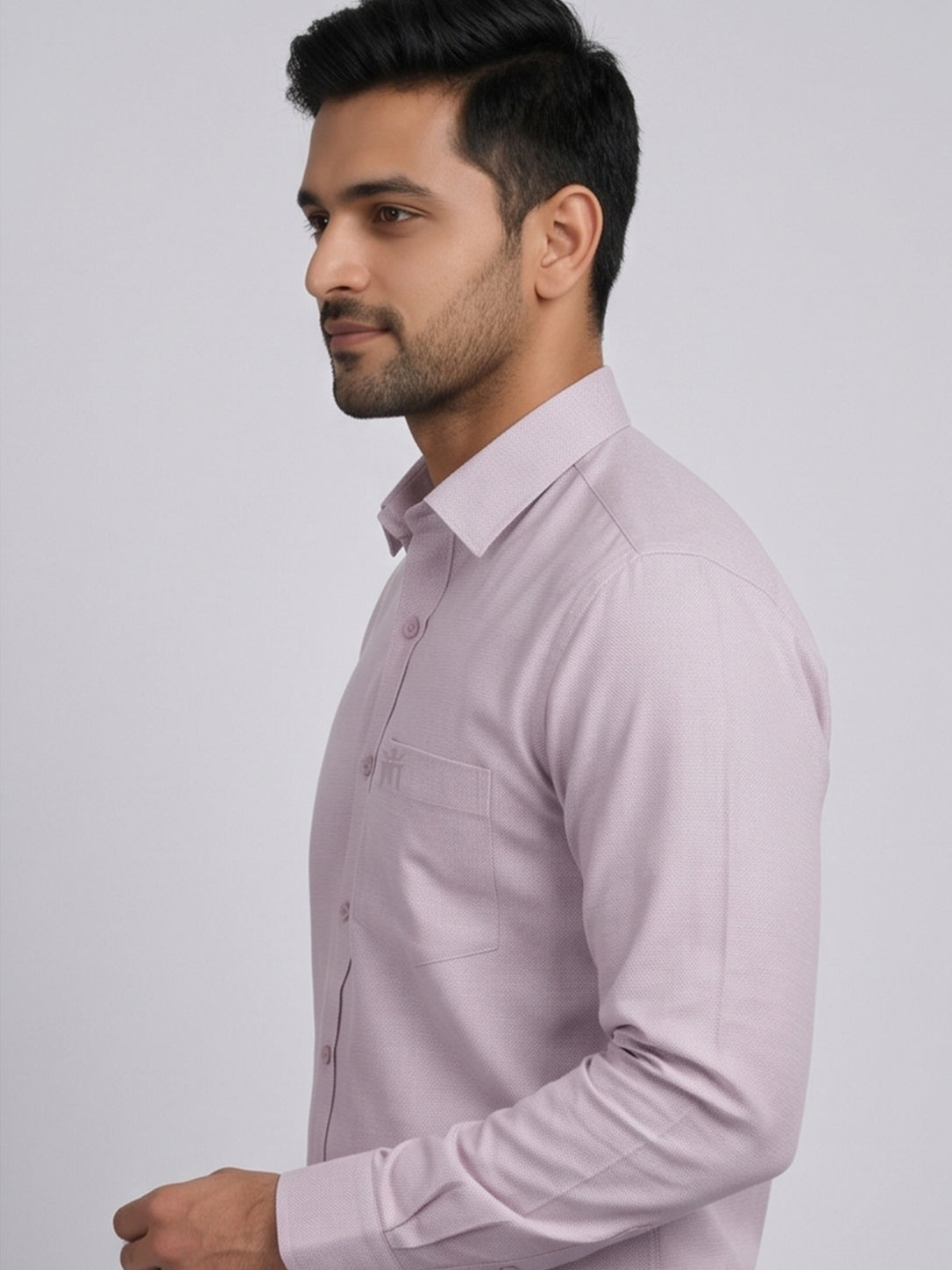 MCR Men Formal Colour Shirt - Dusty rose 82506 Hydrogen