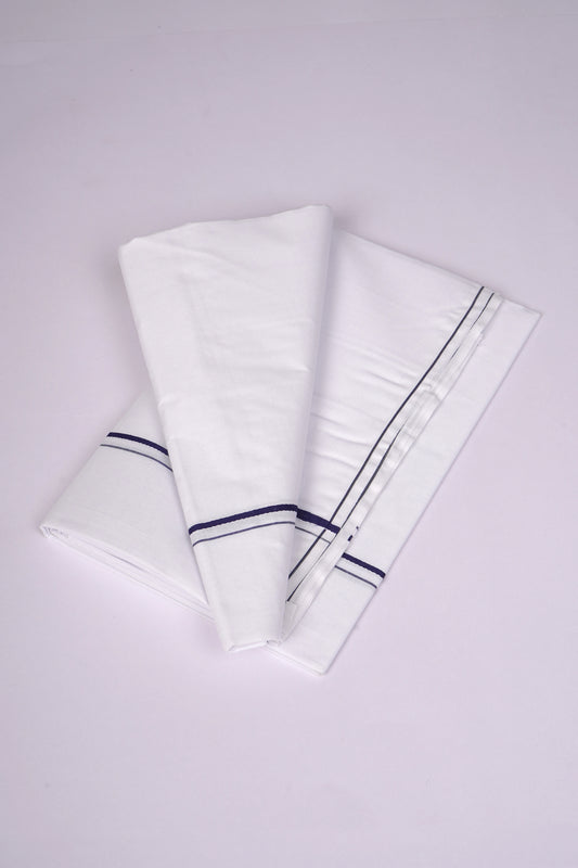 SS-23 W/S DHOTI   1.90 MTR - Dark Blue
