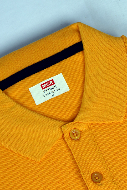Python Plain Yellow Color T-Shirt - 70002
