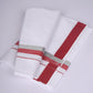 FS-124 W/S DHOTI  1.90 MTR - Silver Red