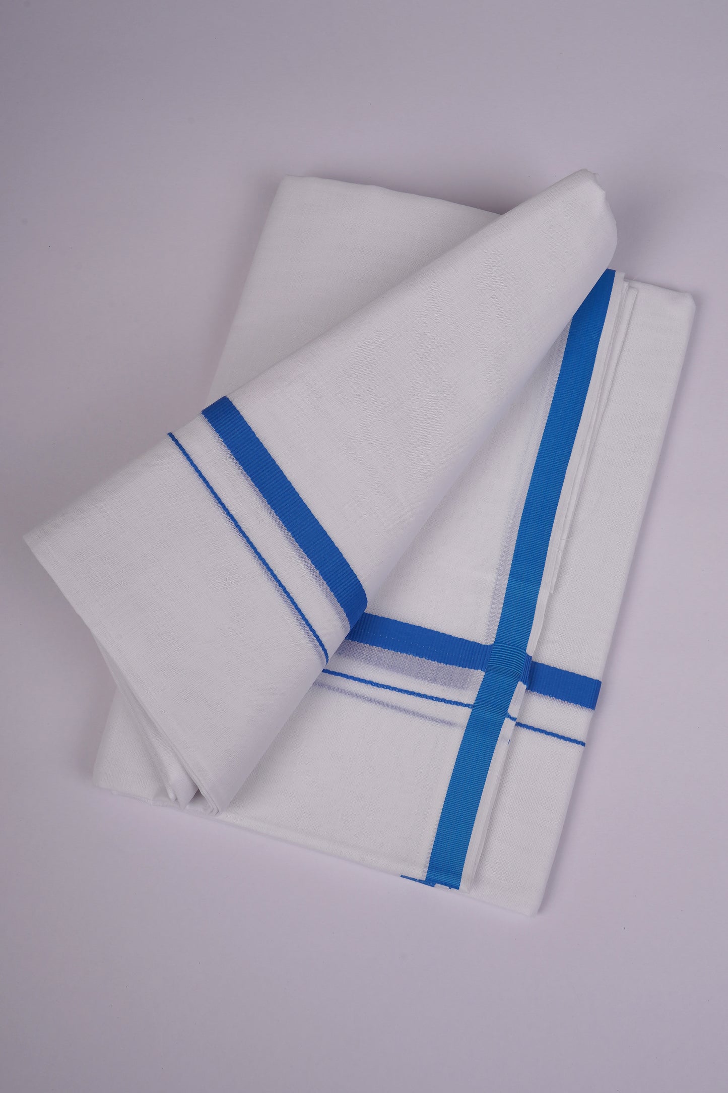 HD-25 W/D DHOTI  3.80 MTR-Blue