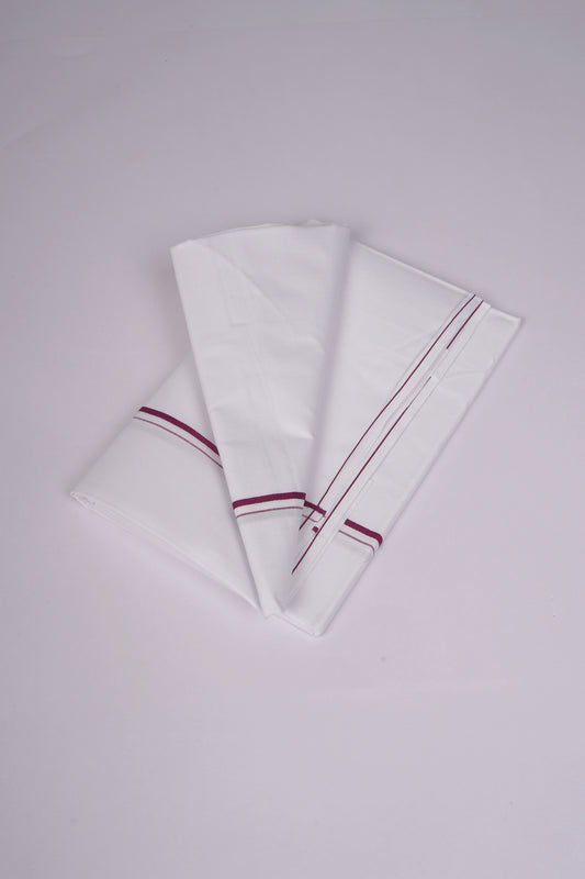 SS-16 W/S DHOTI  1.90 MTR - Dark Violet