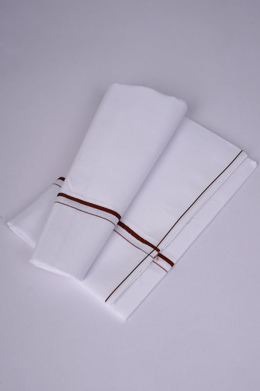 SS-STAIN FREE W/S DHOTI  2.00 MTR - Maroon
