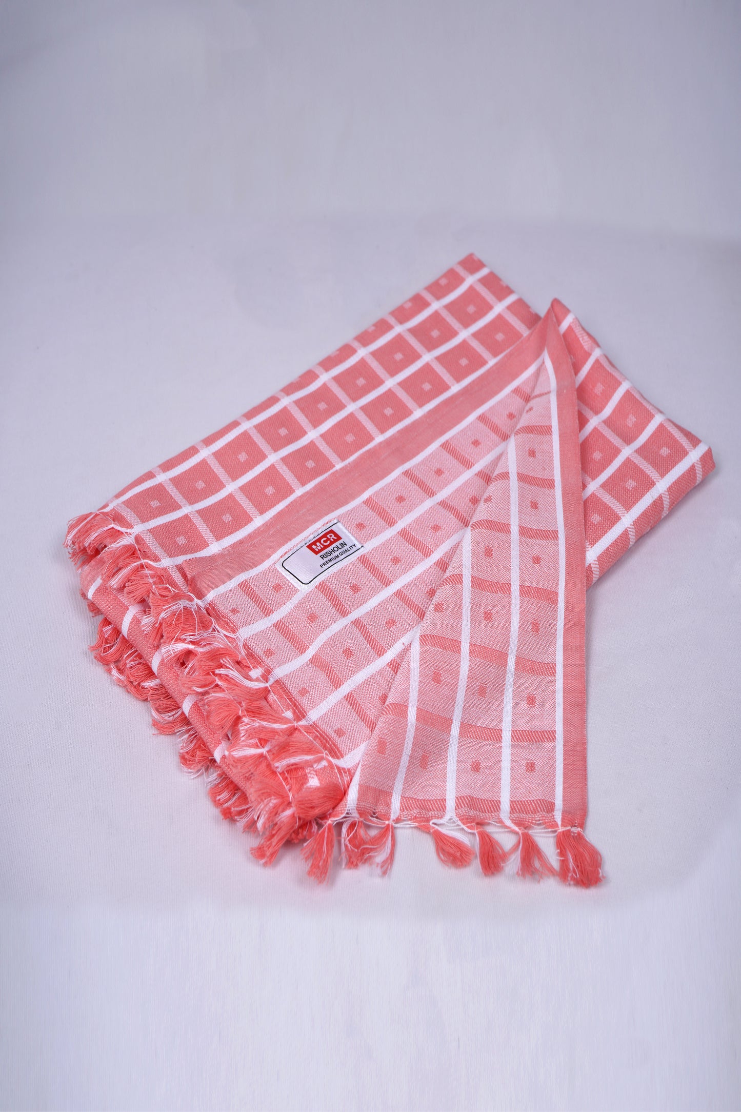 COLOUR BIGCHECK COTTON - CBT-23 BATH TOWEL - 30X60 - PINK