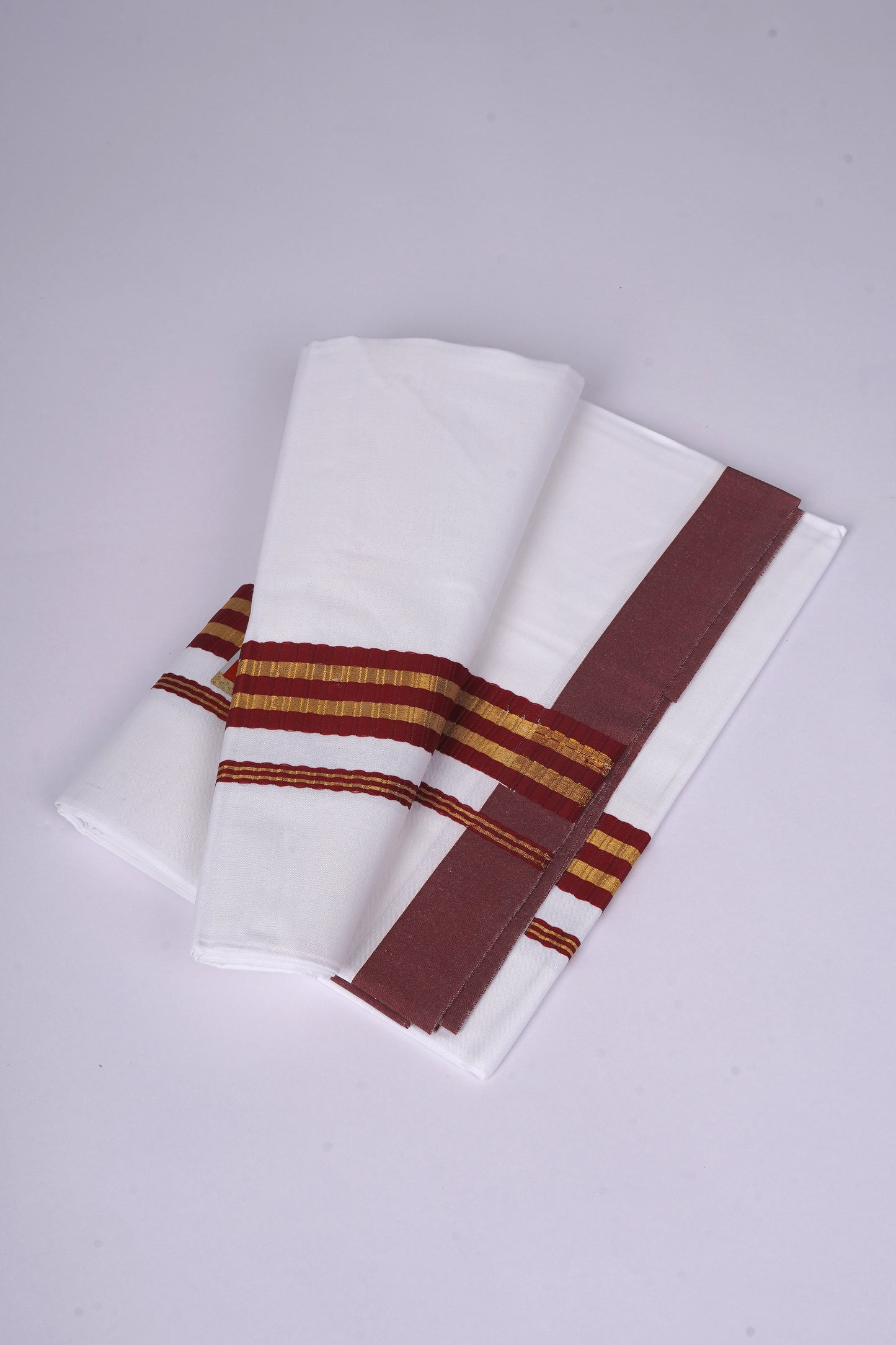FS-100 W/S DHOTI  2.00 MTR - Dark Brown