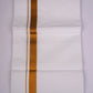 GLD-33 WHITE DOUBLE DHOTI  3.80 MTR