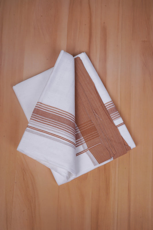 FCD-578 W/D DHOTI 3.80 MTR - Dark Brown