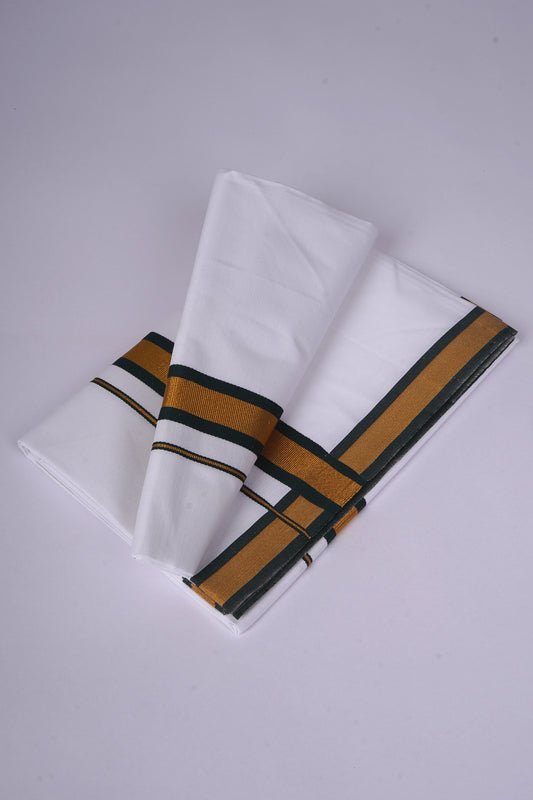 FS-103 W/S DHOTHIE 2.00 MTR - GOLD DARK GREEN